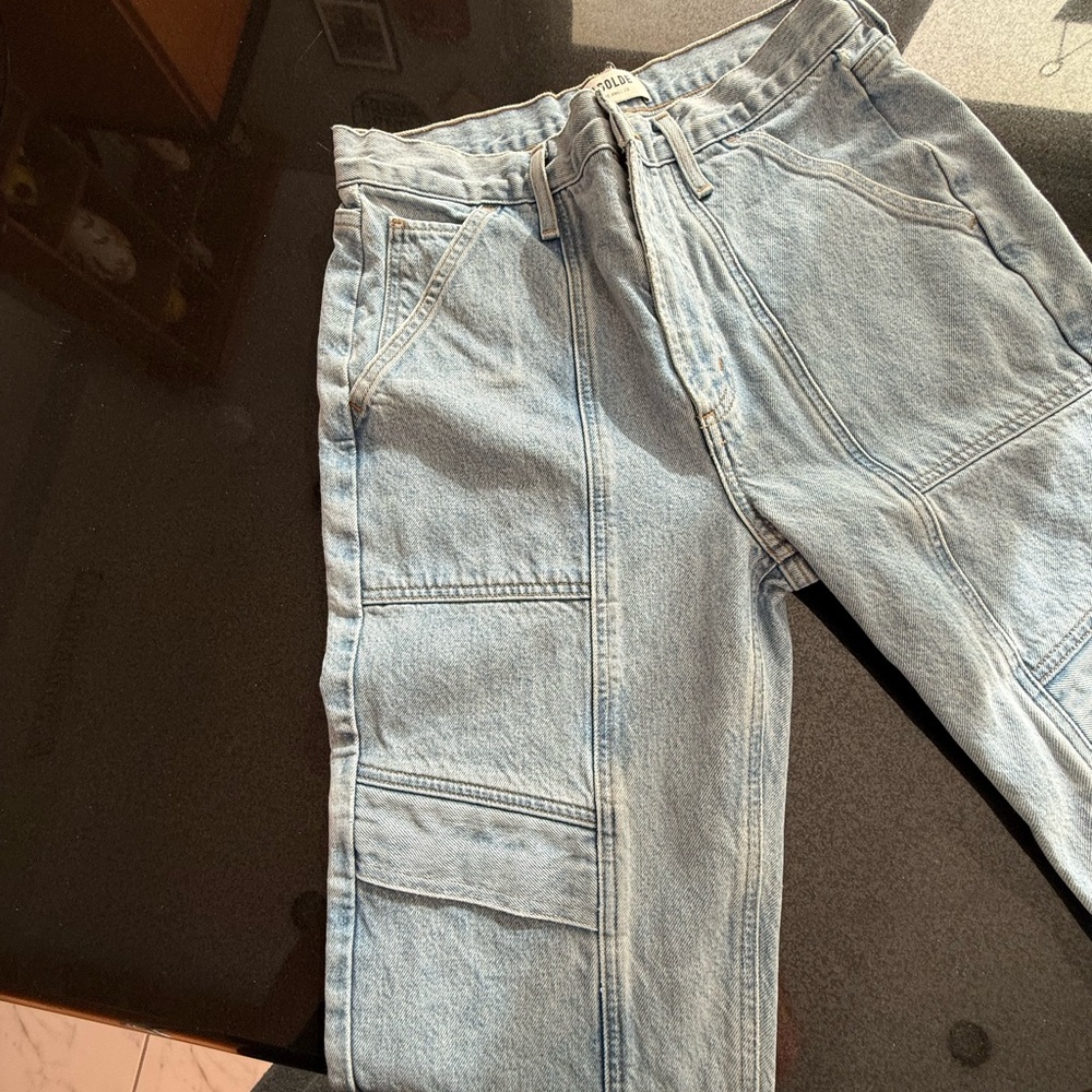 Agolde Light Blue Straight Leg Jeans